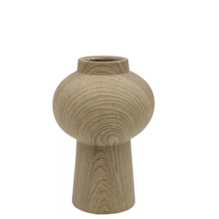Bottiglia in ceramica "Elera" dm5 h15cm Light brown